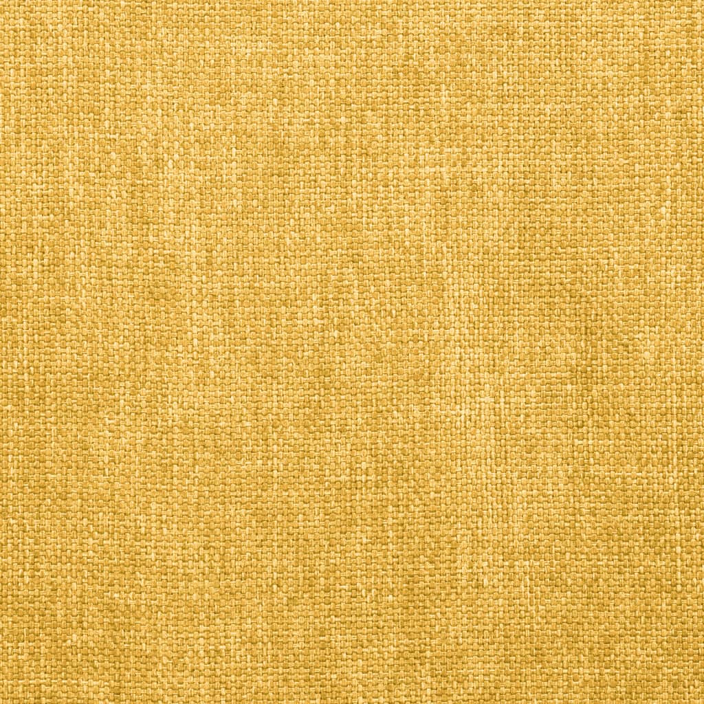 Chaises de salle à manger, 4 pièces, tissu jaune