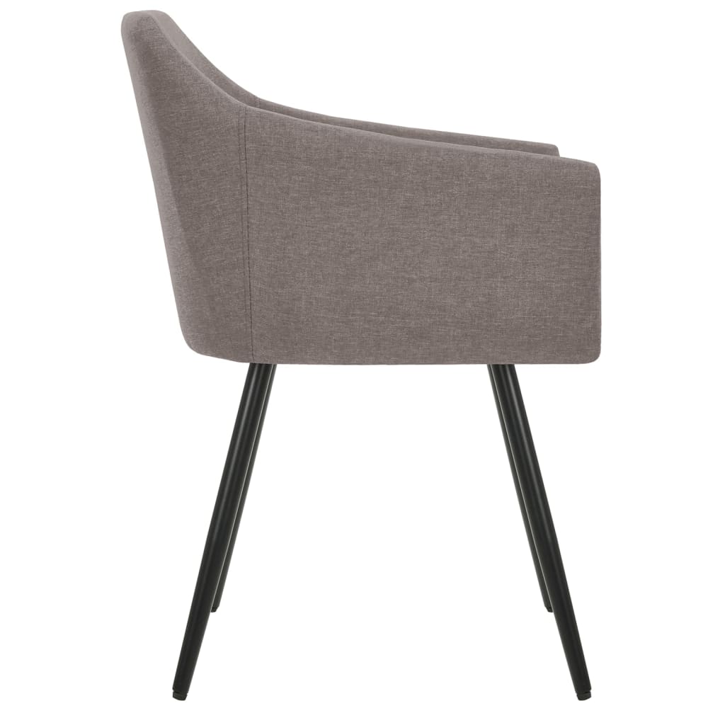 Esszimmerstühle 4 Stk. Taupe Stoff