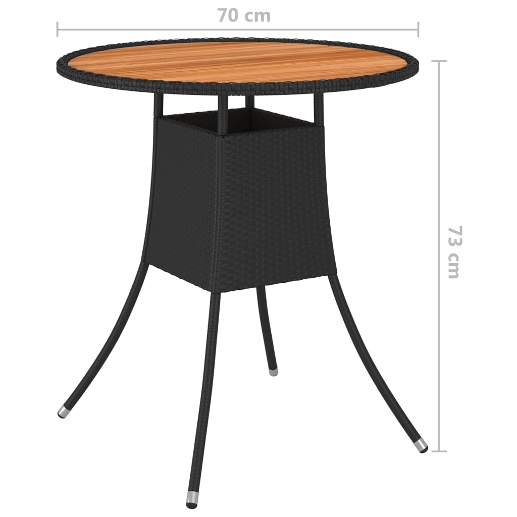 9-tlg. Garten-Sofagarnitur mit Auflagen Poly Rattan Schwarz