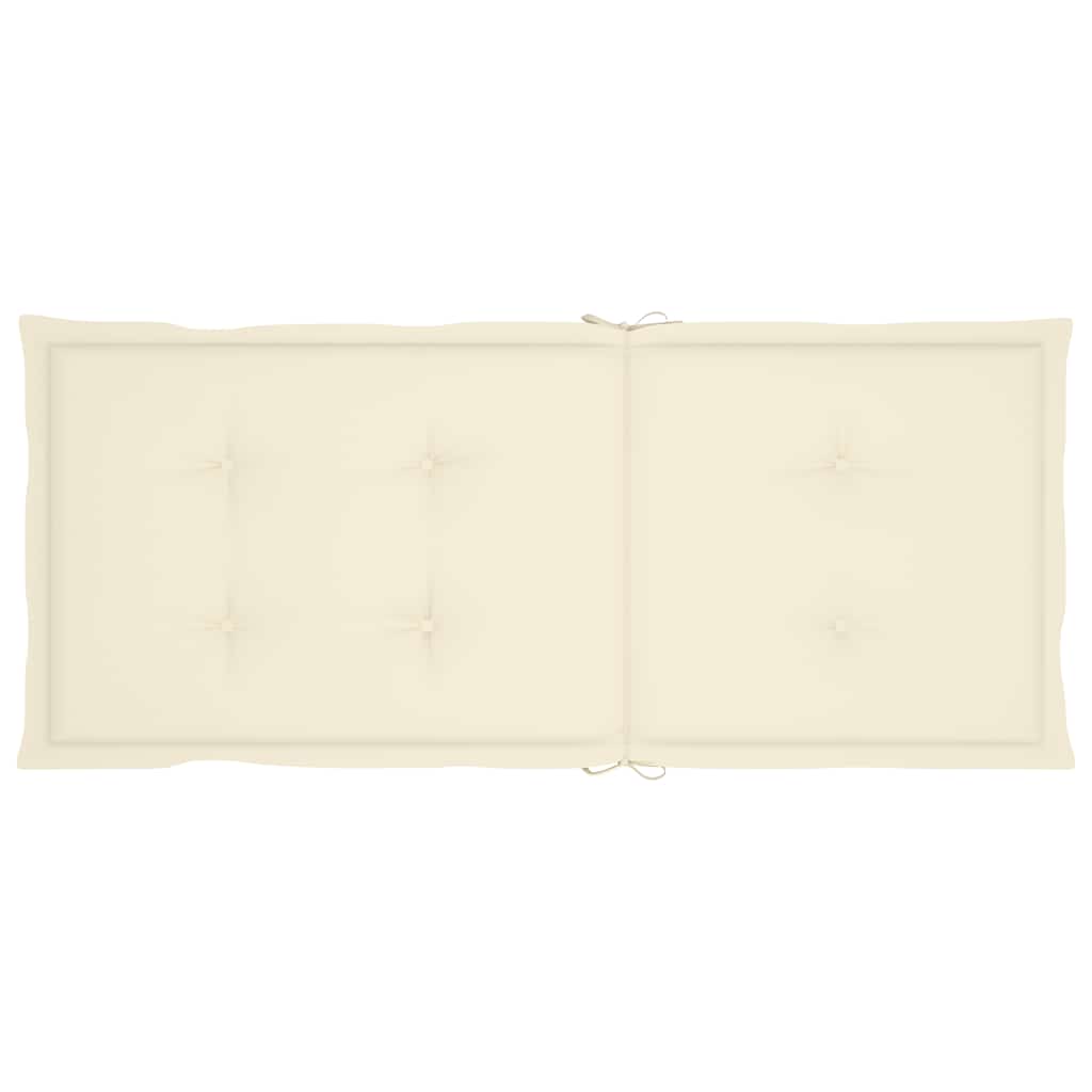 4er-Set verstellbare Klappstühle mit Kissen aus massivem Akazienholz