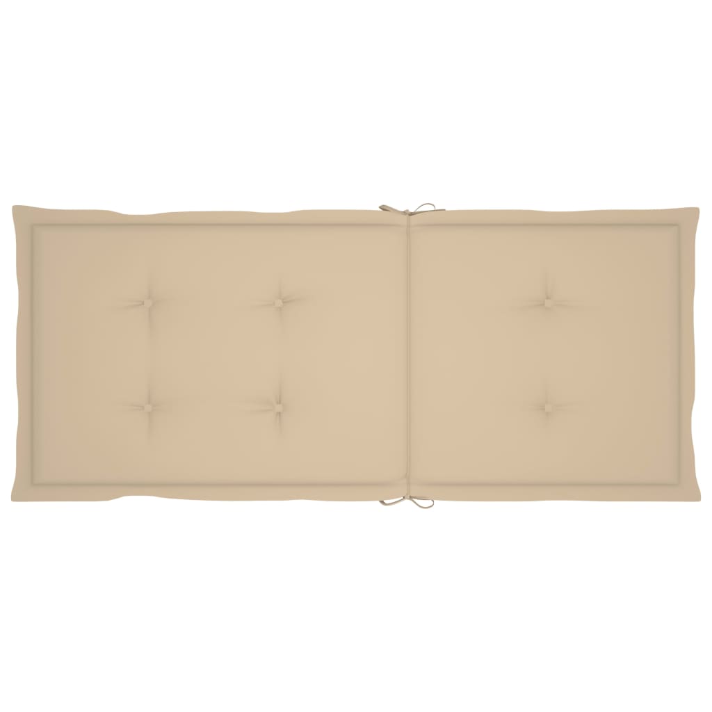 4er-Set verstellbare Klappstühle mit Kissen aus massivem Akazienholz
