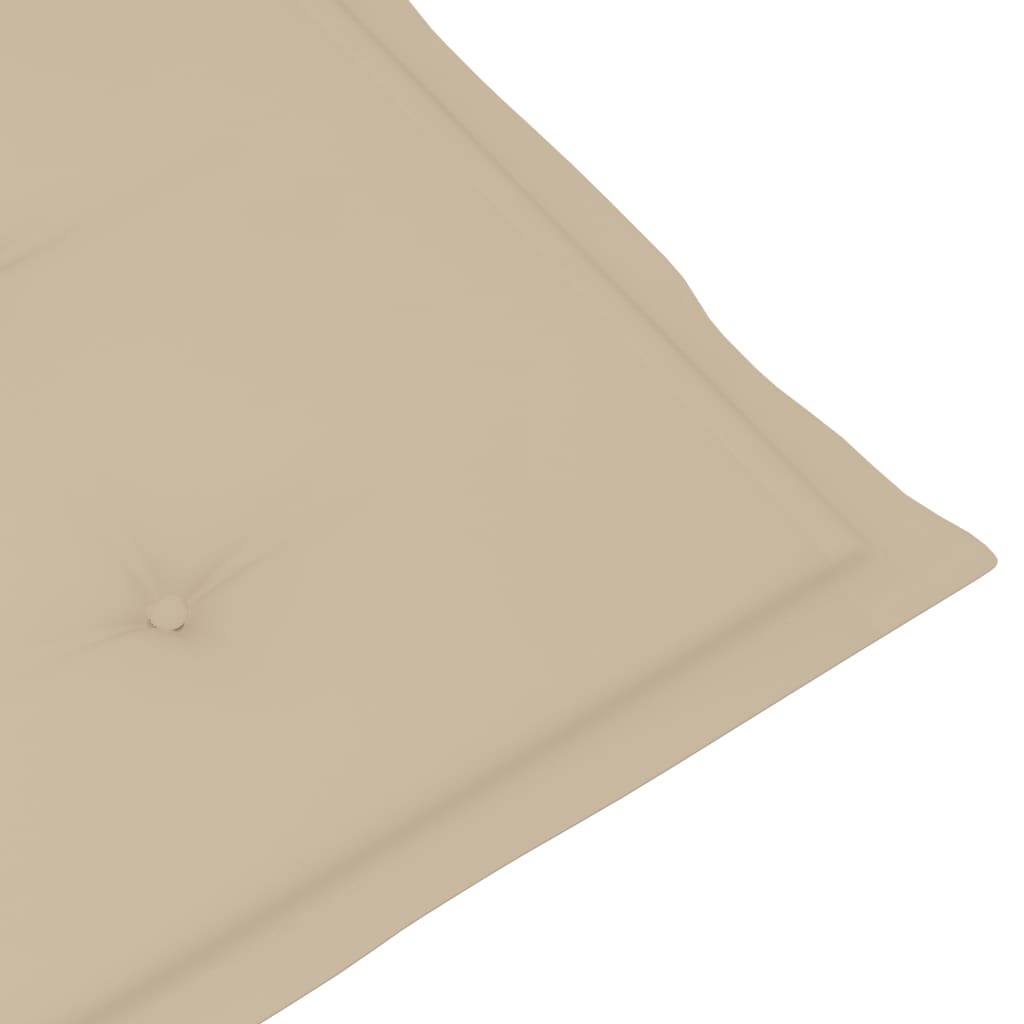 4er-Set verstellbare Klappstühle mit Kissen aus massivem Akazienholz