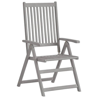 Verstellbare Gartenstühle 4 Stk. mit Auflagen Massivholz Akazie