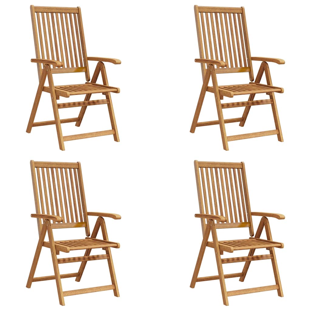 Klappstühle 4 Stk. Massivholz Akazie