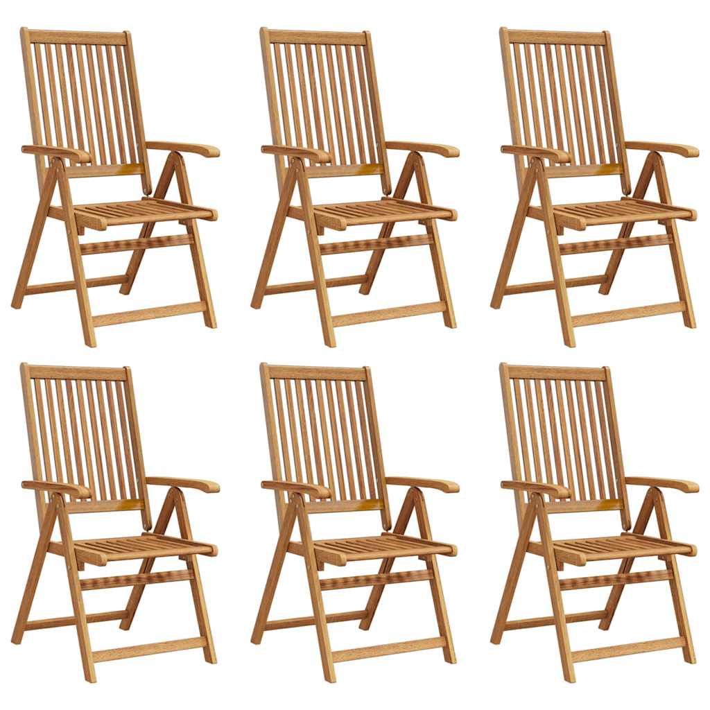 Klappstühle 6 Stk. Massivholz Akazie