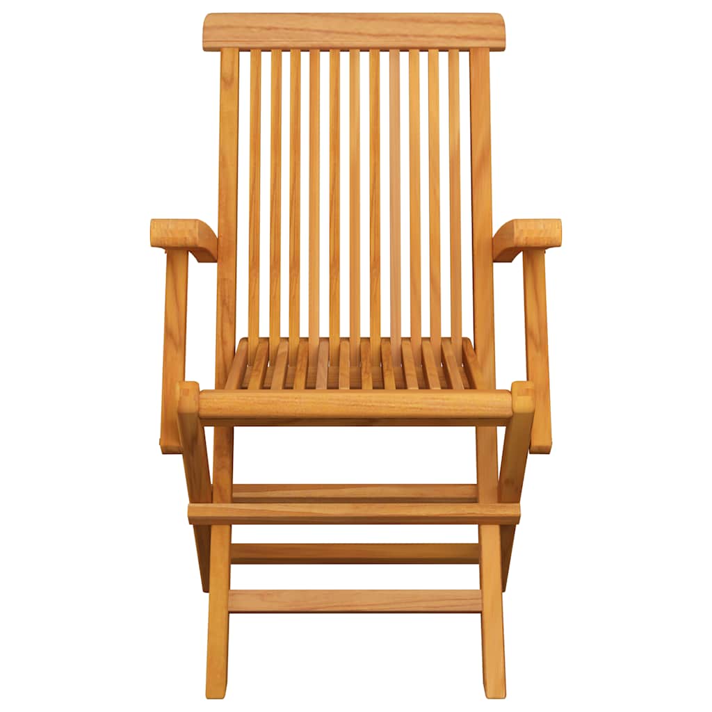 Klappstühle, 4 Stück, Massivholz Teakholz