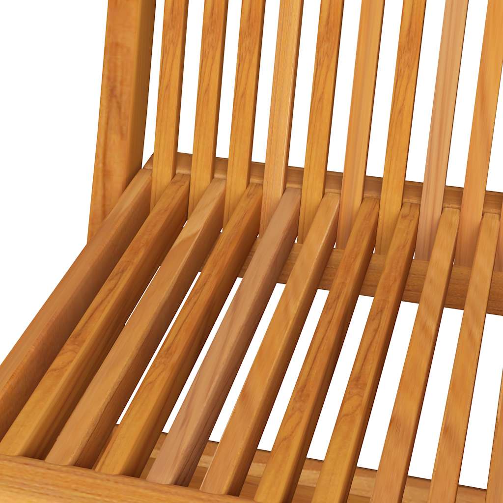 Klappstühle mit anthrazitfarbenen Kissen, 6-teilig, Massivholz Teakholz