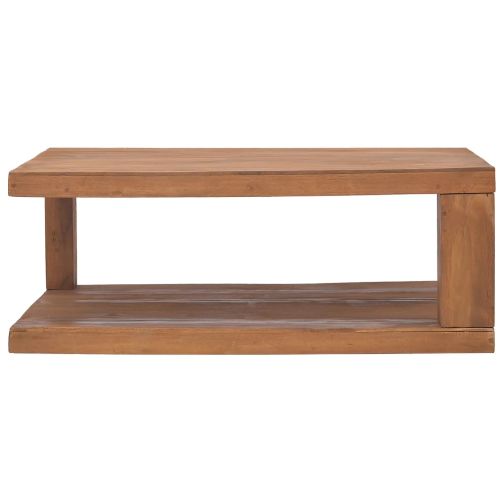 Couchtisch 90x50x35 cm Teak Massivholz