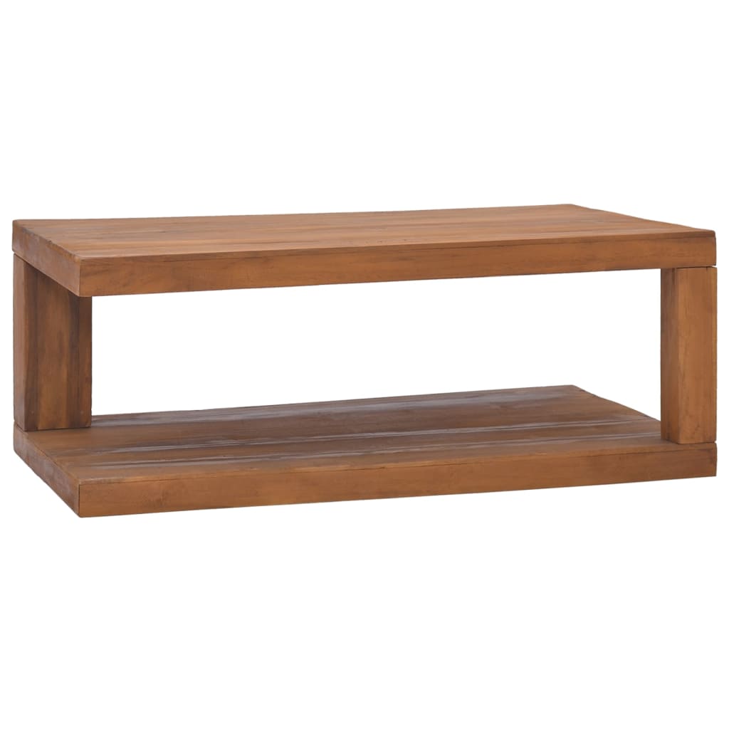 Couchtisch 90x50x35 cm Teak Massivholz