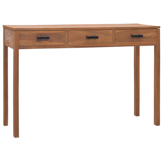Schreibtisch 110x40x75 cm Massivholz Teak