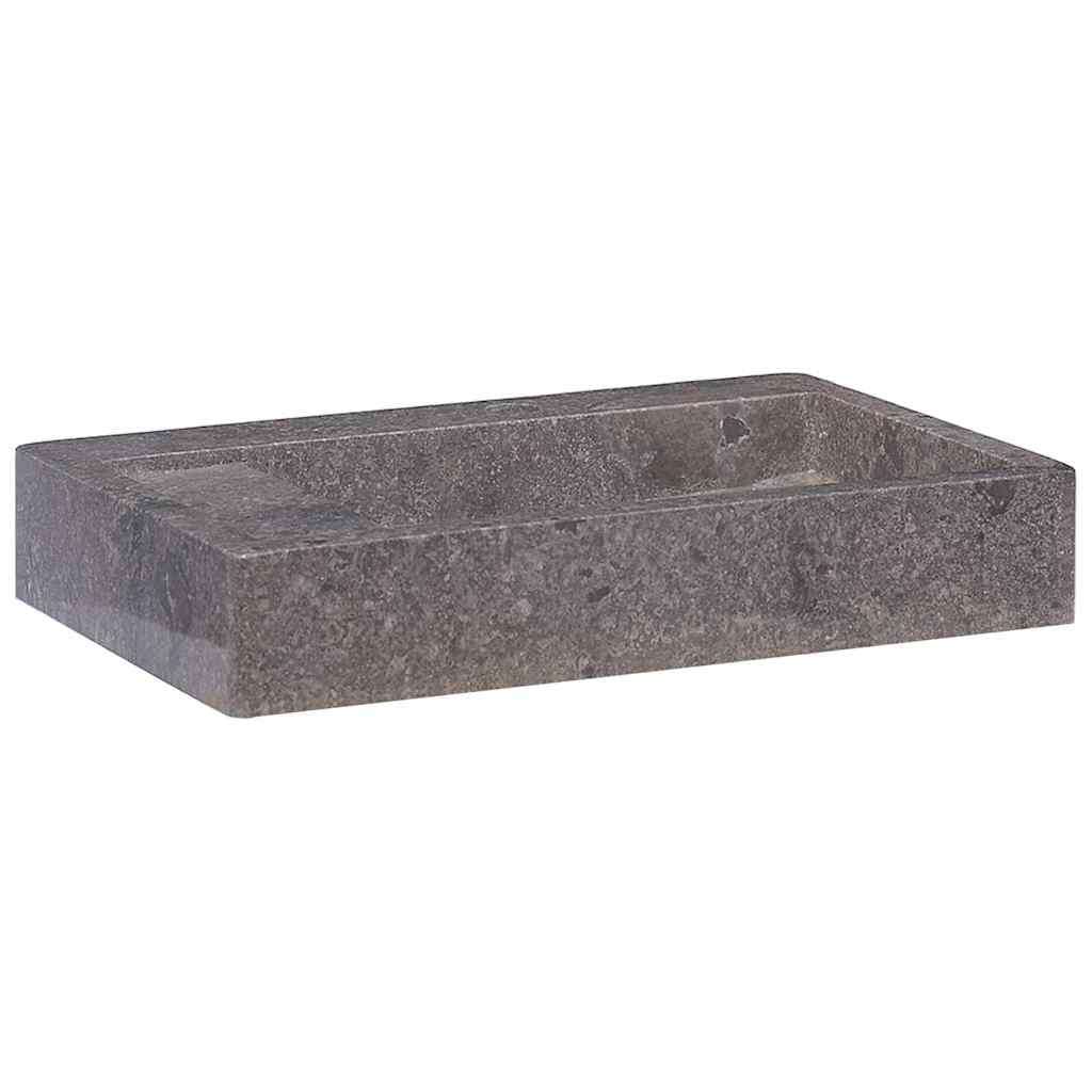 Waschbecken Grau 58x39x10 cm Marmor