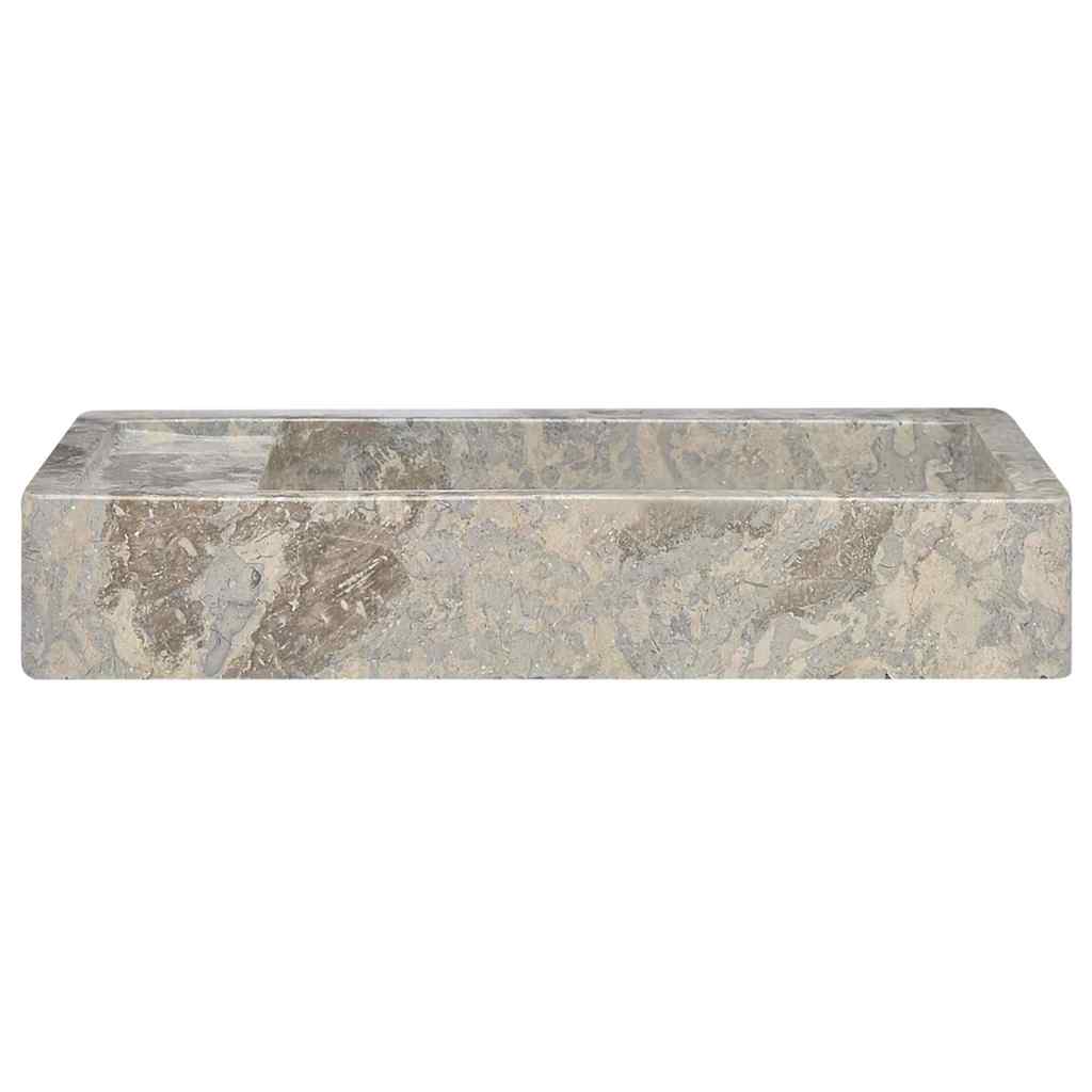 Waschbecken Grau 58x39x10 cm Marmor
