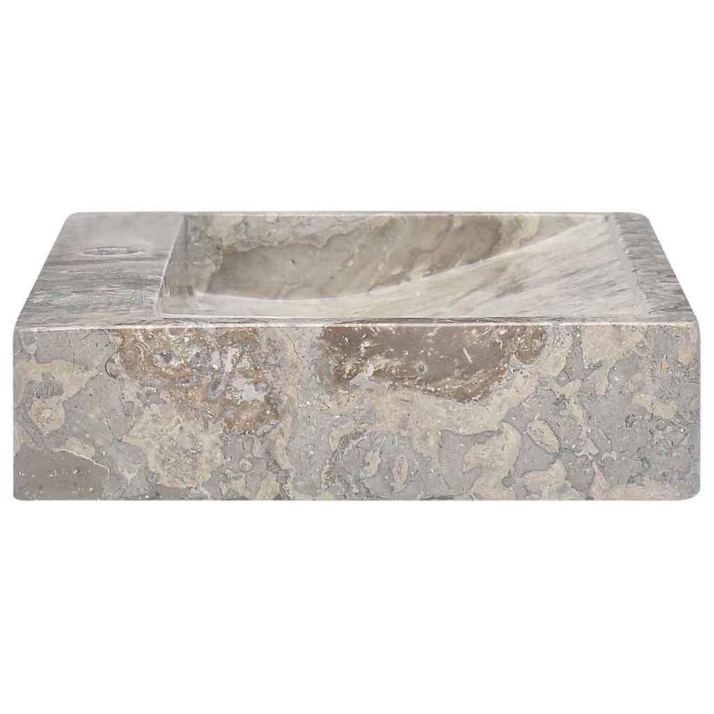 Waschbecken Grau 58x39x10 cm Marmor