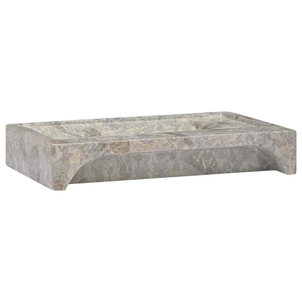 Waschbecken Grau 58x39x10 cm Marmor