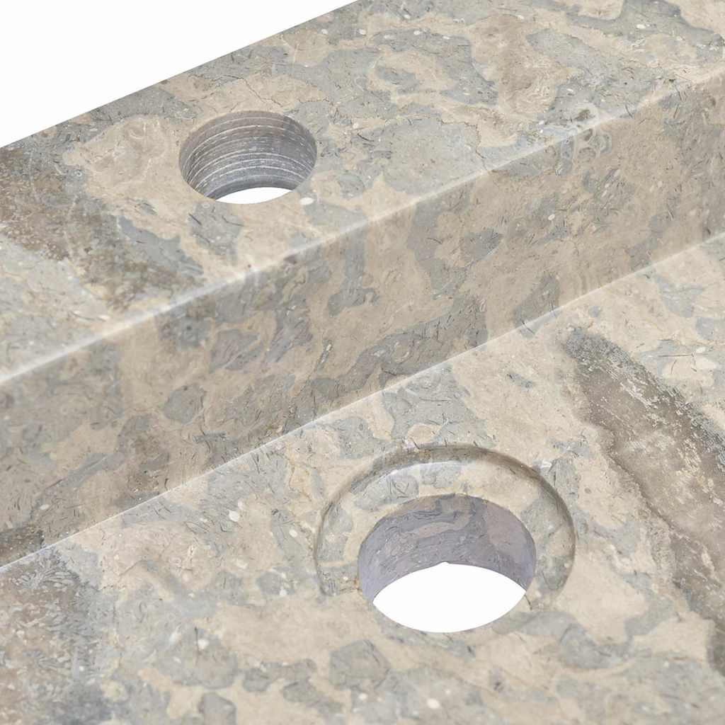 Waschbecken Grau 58x39x10 cm Marmor
