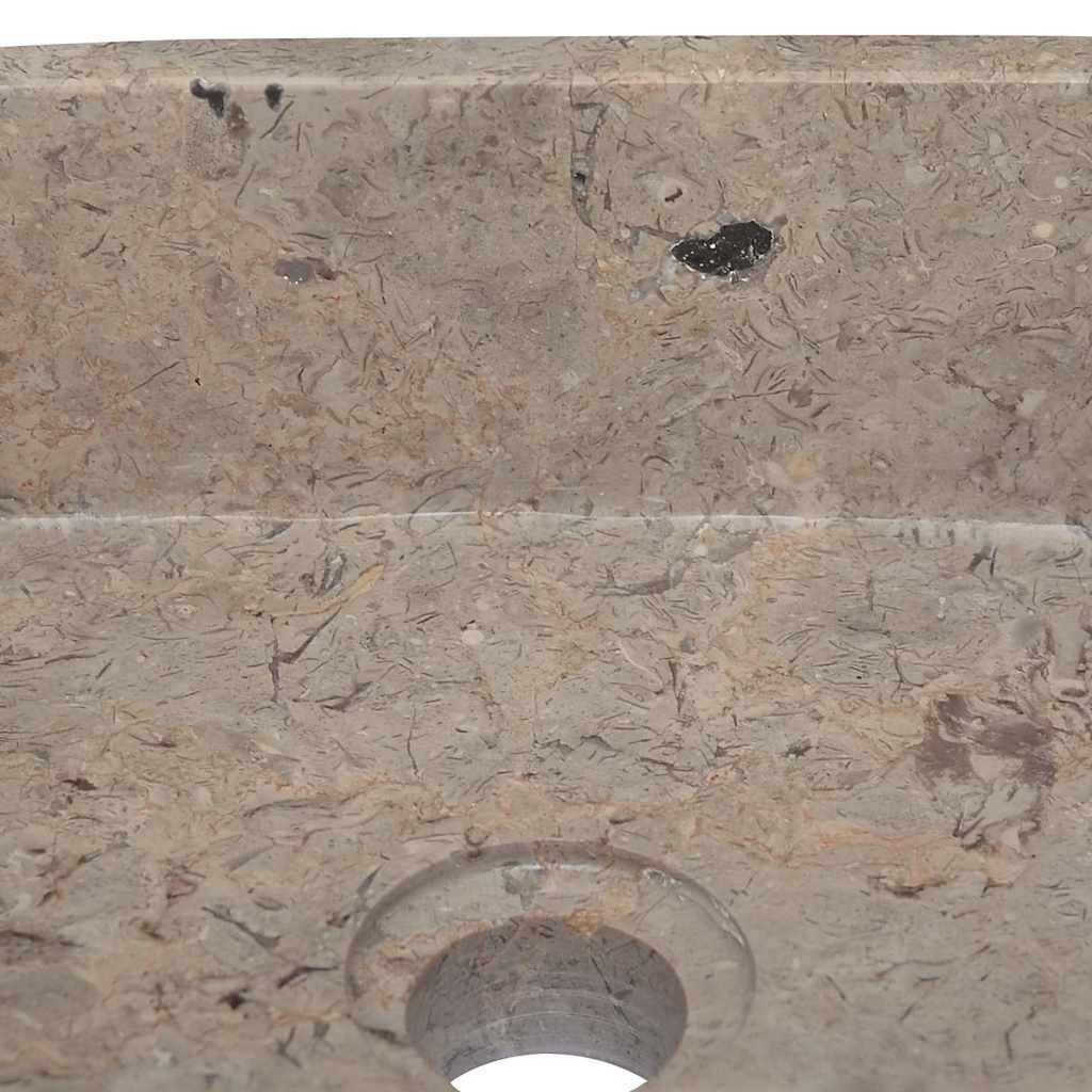 Waschbecken Grau 30x30x13 cm Marmor