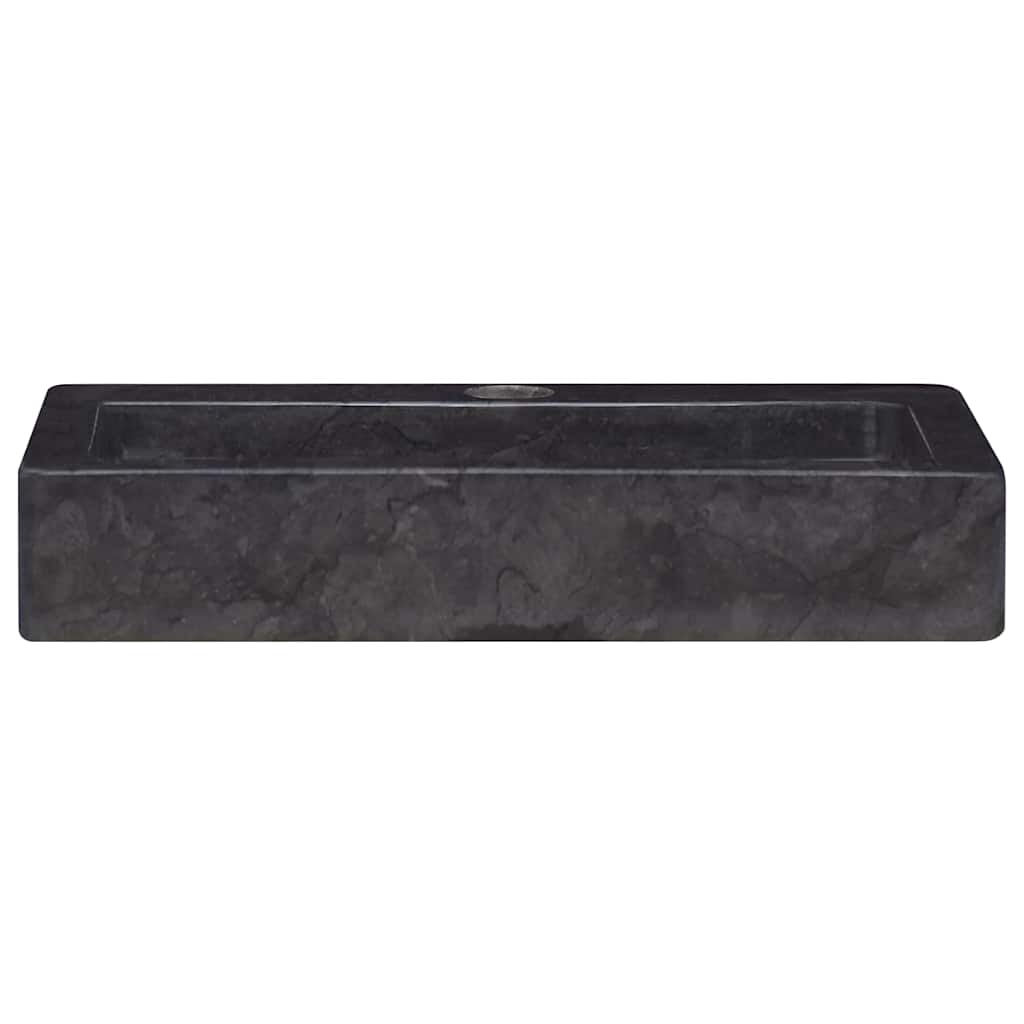 Wandwaschbecken Schwarz 38x24x6,5 cm Marmor