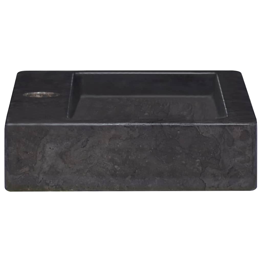 Wandwaschbecken Schwarz 38x24x6,5 cm Marmor