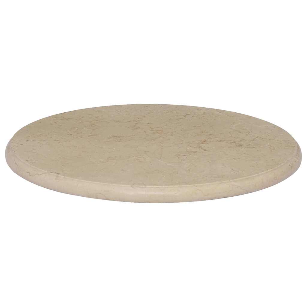 Tischplatte Creme Ø50x2,5 cm Marmor