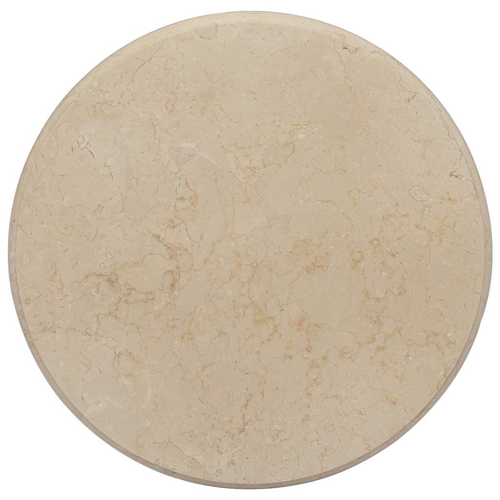 Tischplatte Creme Ø50x2,5 cm Marmor