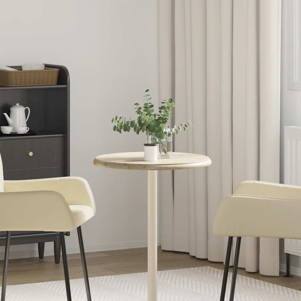 Tischplatte Creme Ø50x2,5 cm Marmor