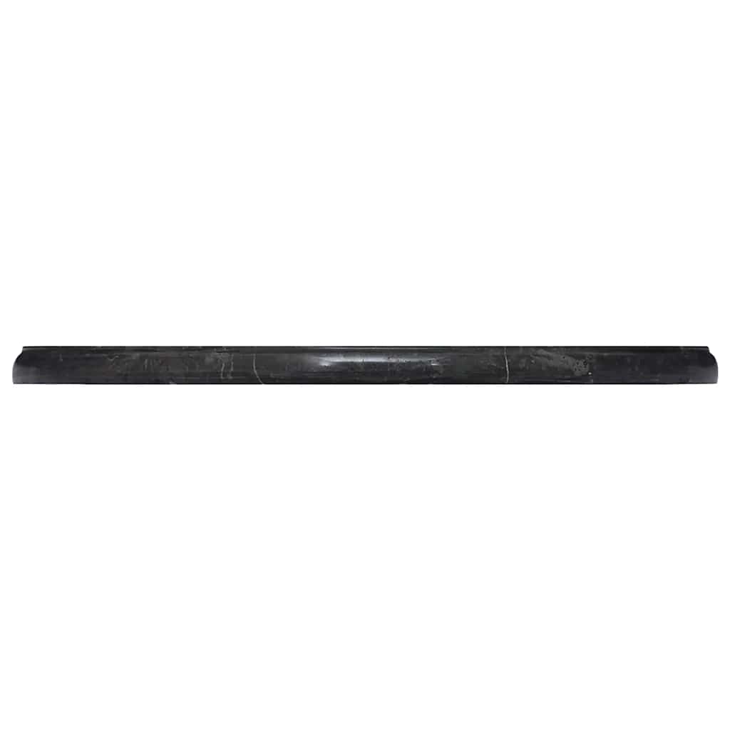 Tischplatte Schwarz Ø50x2,5 cm Marmor