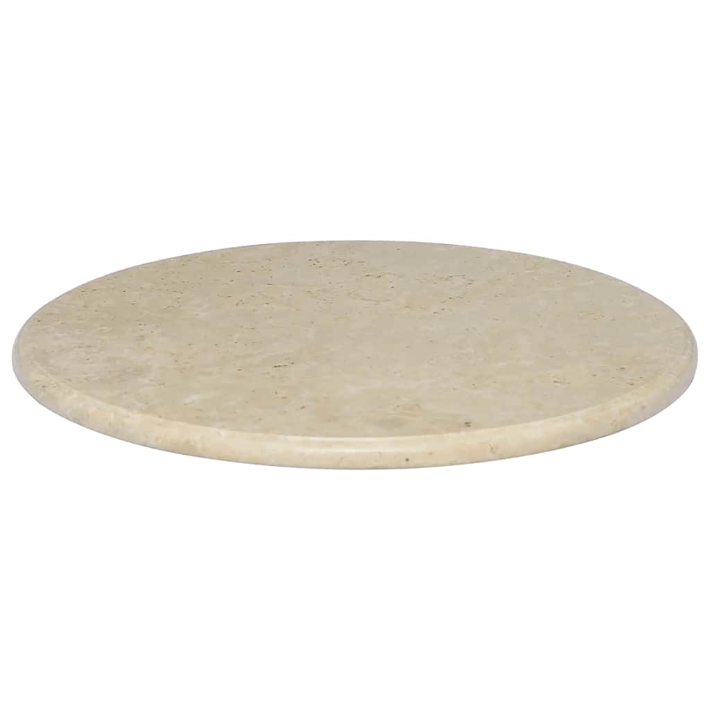Tischplatte Creme Ø60x2,5 cm Marmor
