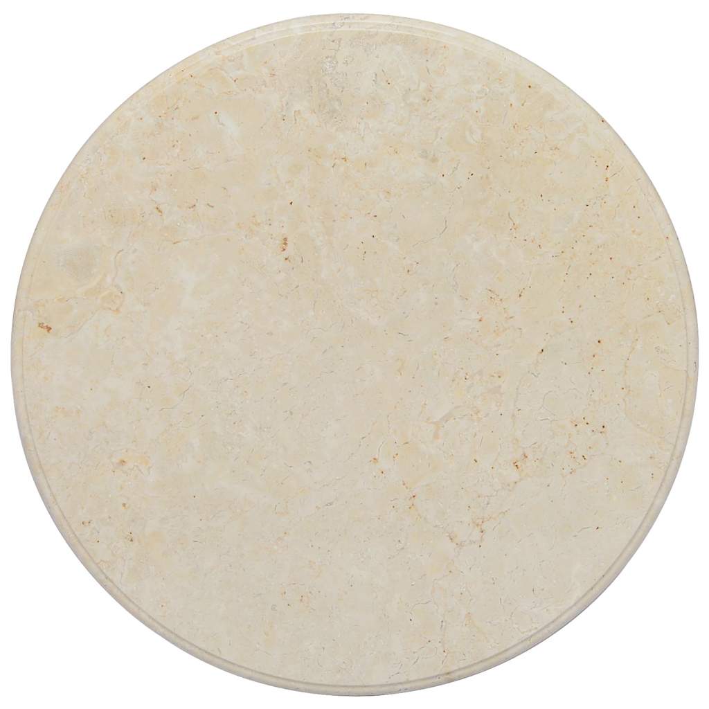 Tischplatte Creme Ø60x2,5 cm Marmor