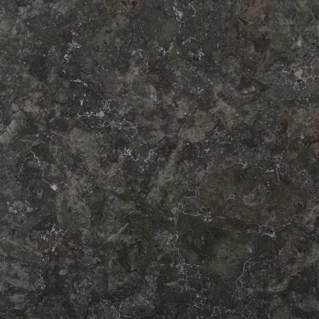 Tischplatte Schwarz Ø60x2,5 cm Marmor