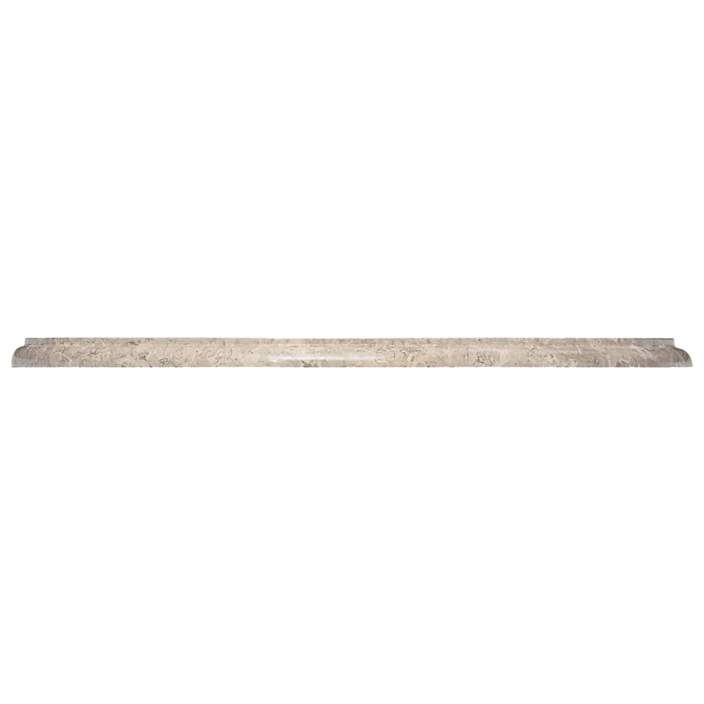 Tischplatte Grau Ø60x2,5 cm Marmor