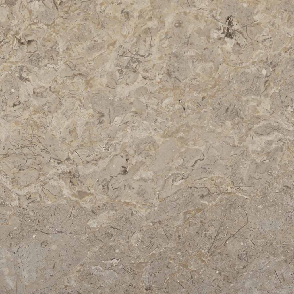 Tischplatte Grau Ø60x2,5 cm Marmor