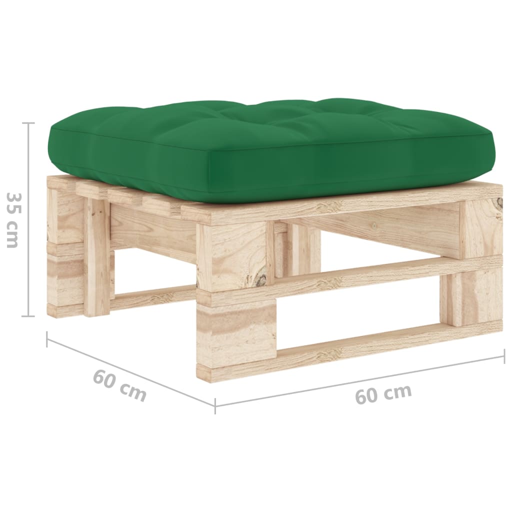 Garten-Palettenhocker Imprägniertes Kiefernholz