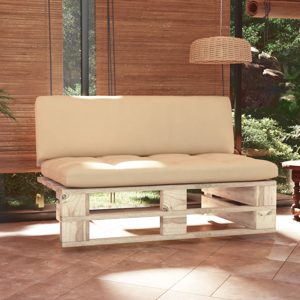 Outdoor-Mittelsofa Paletten Imprägniertes Kiefernholz
