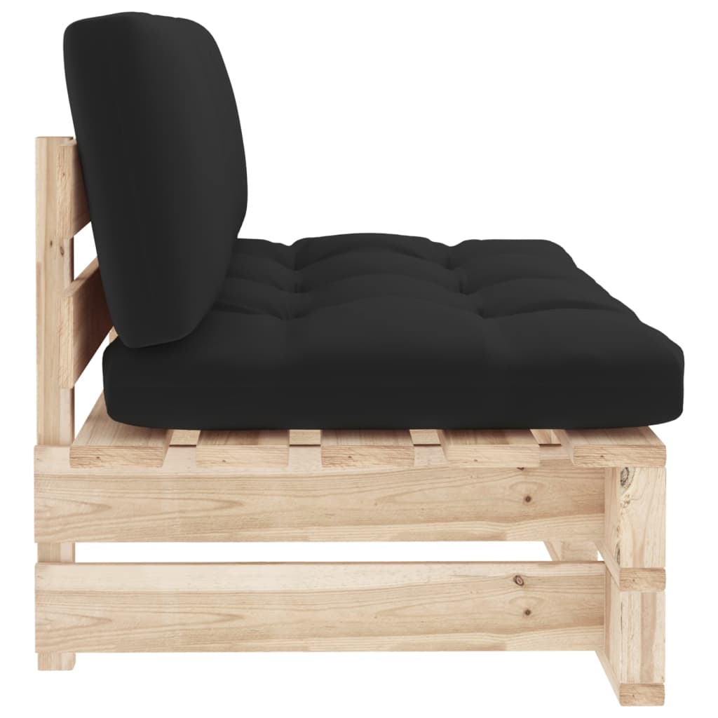 Outdoor-Mittelsofa Paletten Imprägniertes Kiefernholz