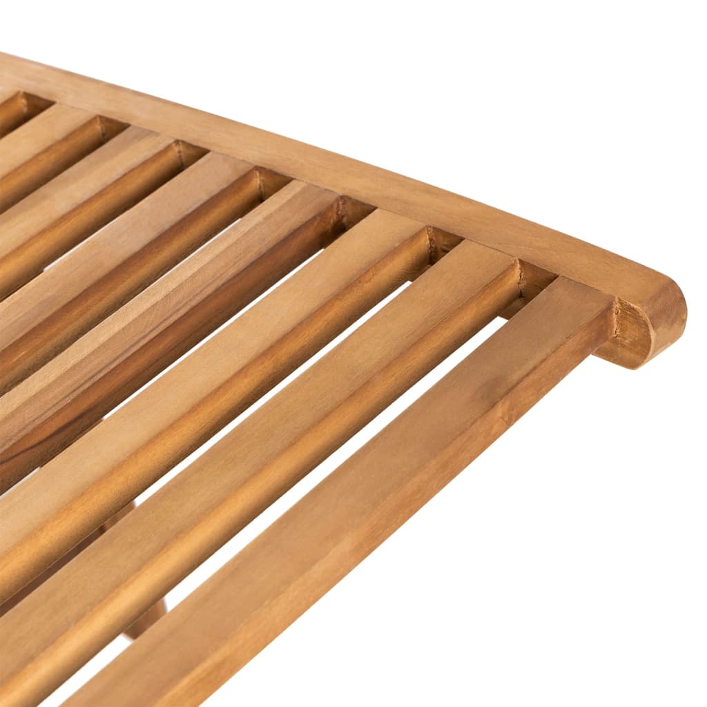 Chaise longue en bois de teck massif