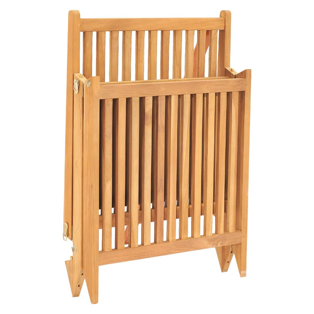 Chaise longue en bois de teck massif