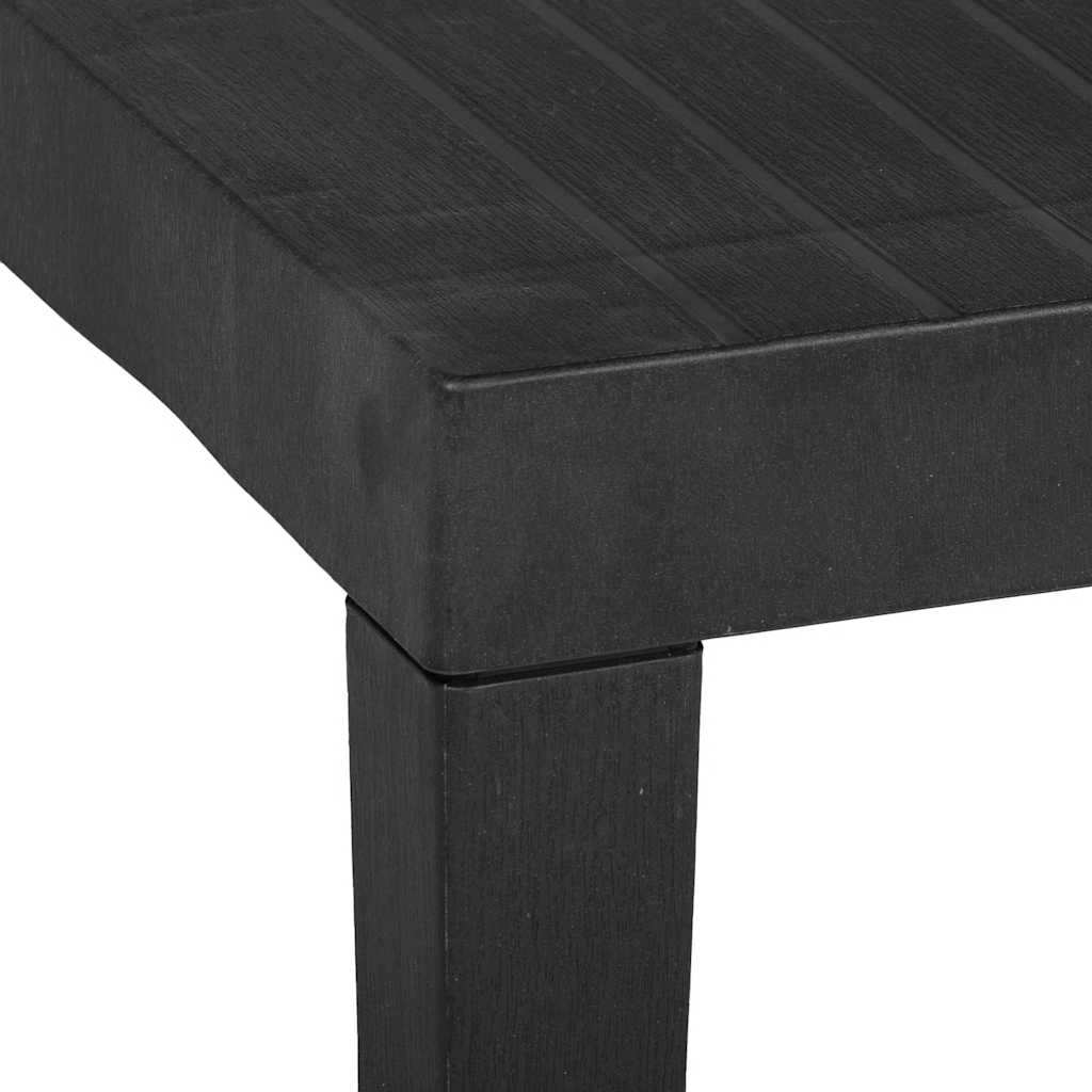 Gartentisch Grau 79x65x72 cm Kunststoff
