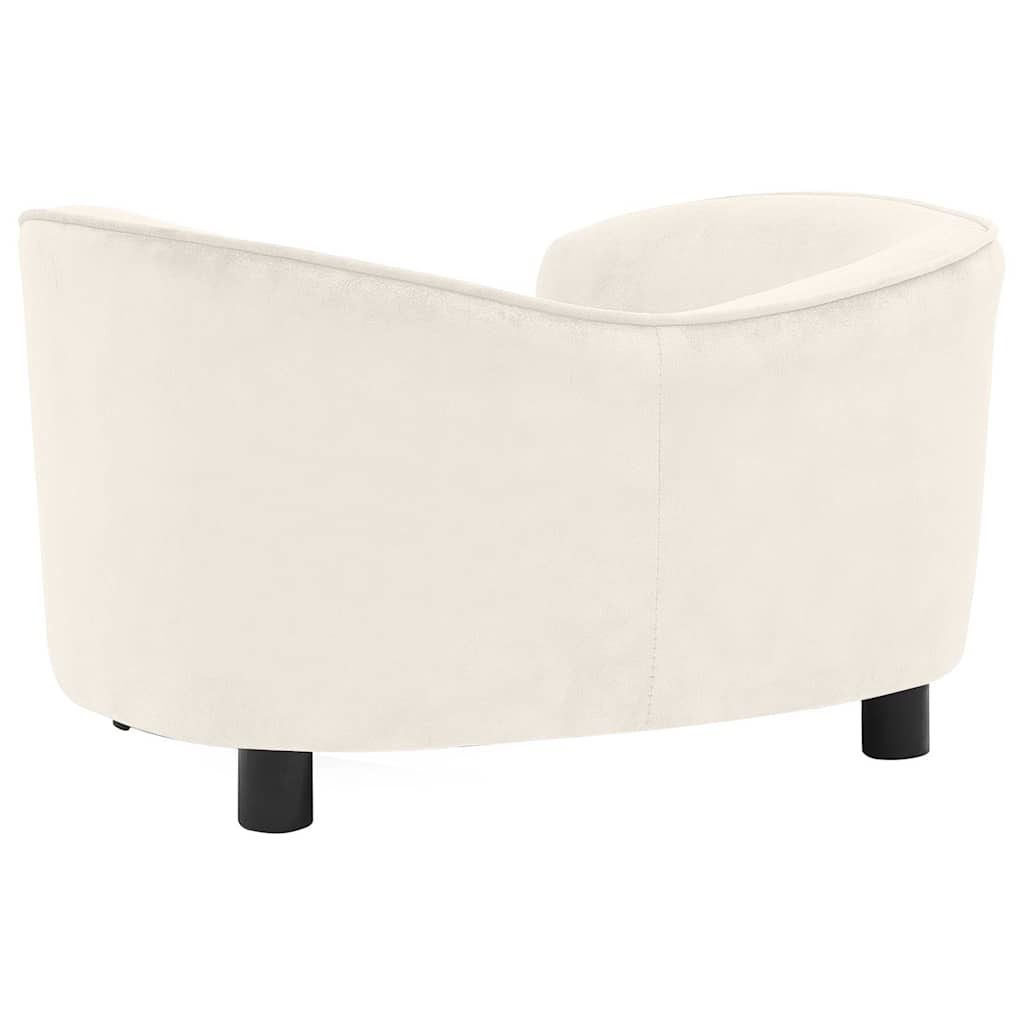 Dog sofa cream 69x49x40 cm plush