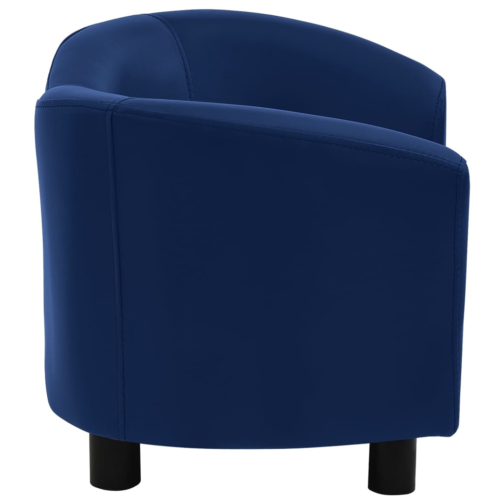 Hundesofa Blau 67x41x39 cm Kunstleder