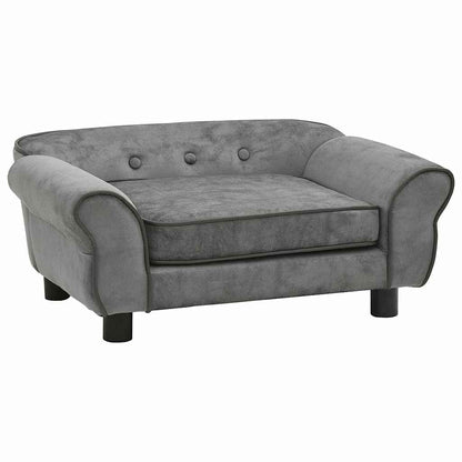 Hundesofa Dunkelgrau 72x45x30 cm Plüsch