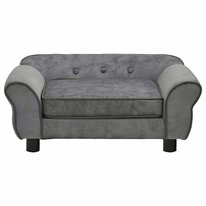 Hundesofa Dunkelgrau 72x45x30 cm Plüsch