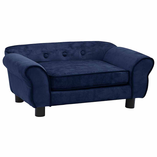 Dog sofa blue 72x45x30 cm plush