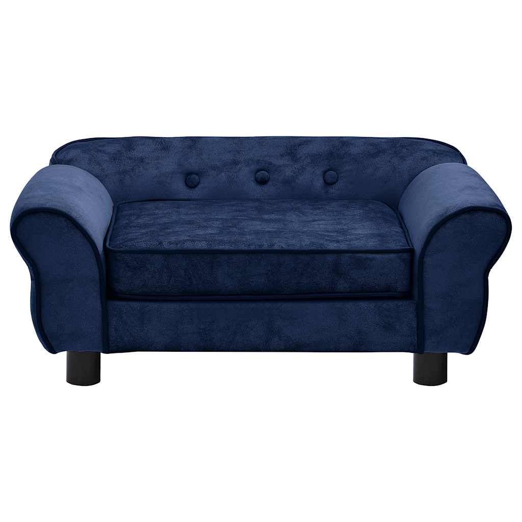 Dog sofa blue 72x45x30 cm plush