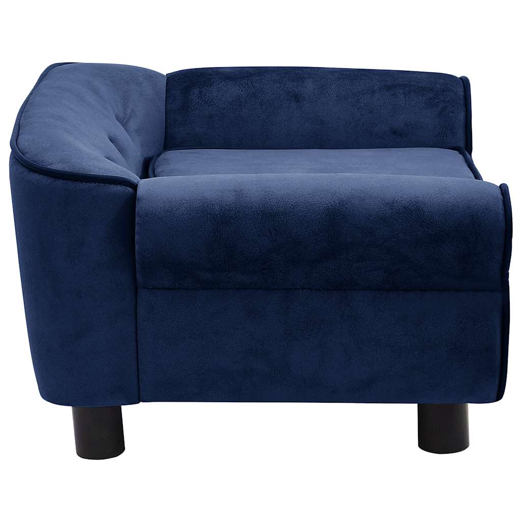 Dog sofa blue 72x45x30 cm plush