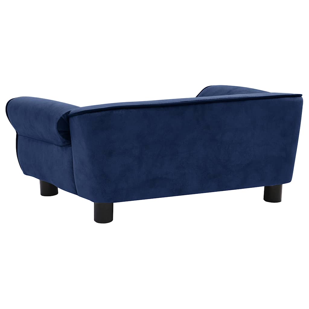 Dog sofa blue 72x45x30 cm plush