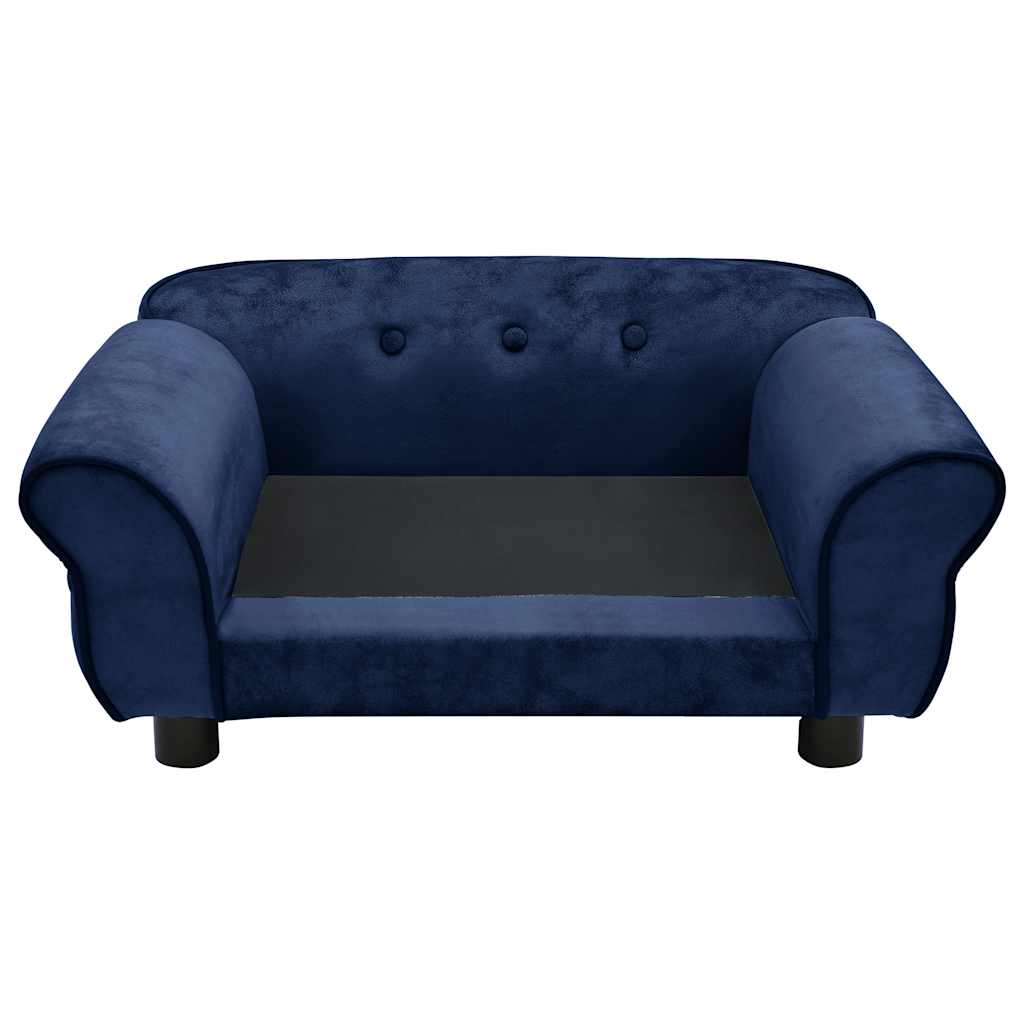 Dog sofa blue 72x45x30 cm plush