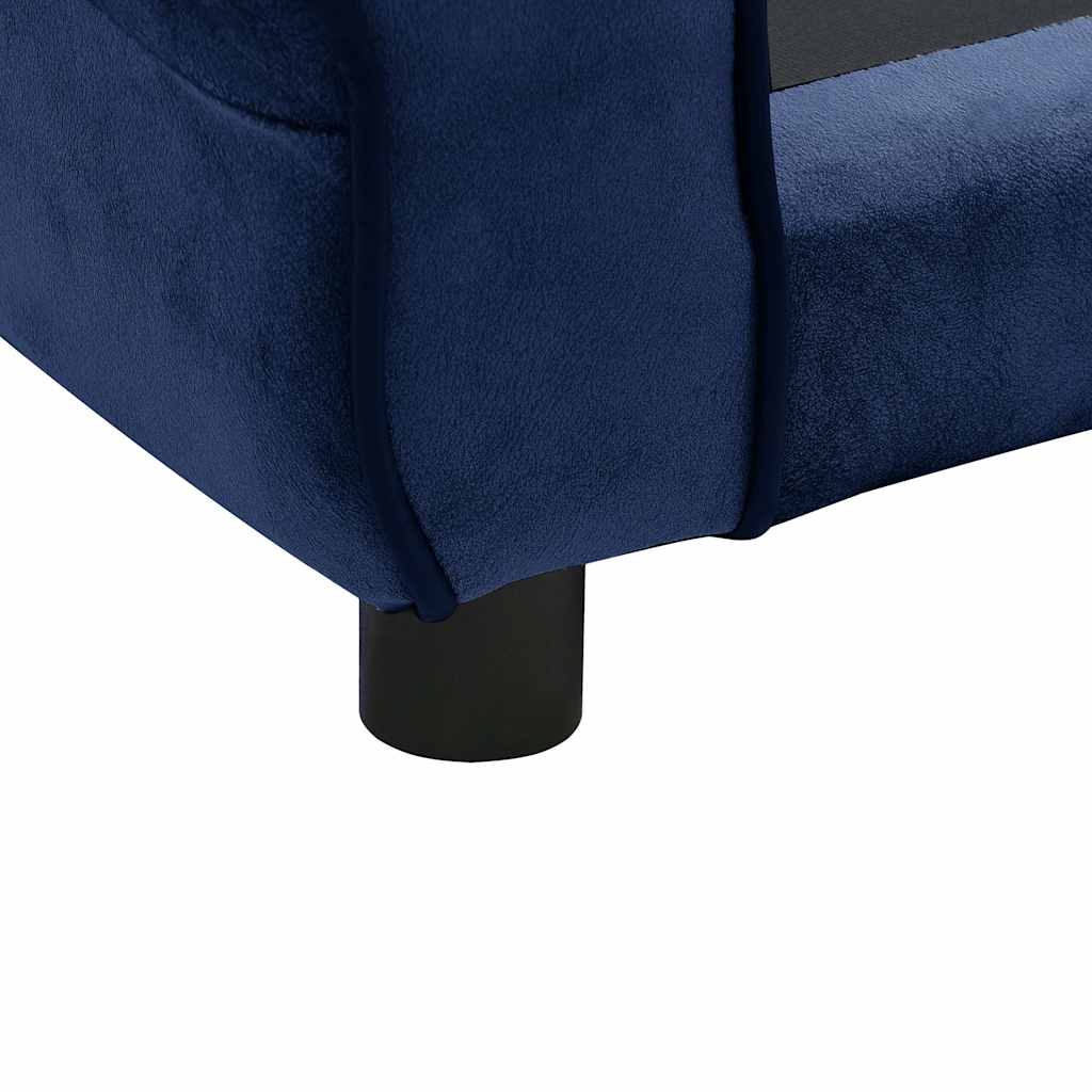 Dog sofa blue 72x45x30 cm plush