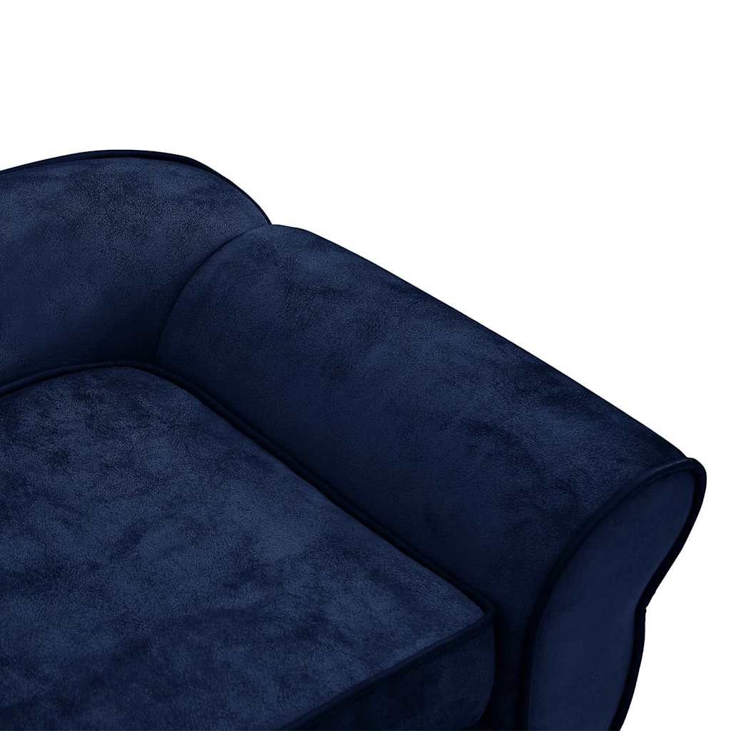 Dog sofa blue 72x45x30 cm plush