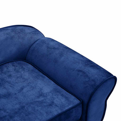 Hundesofa Blau 72x45x30 cm Plüsch