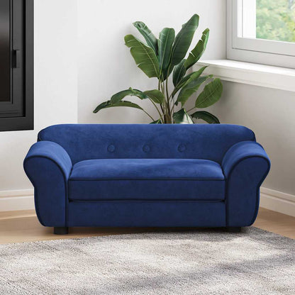 Hundesofa Blau 72x45x30 cm Plüsch